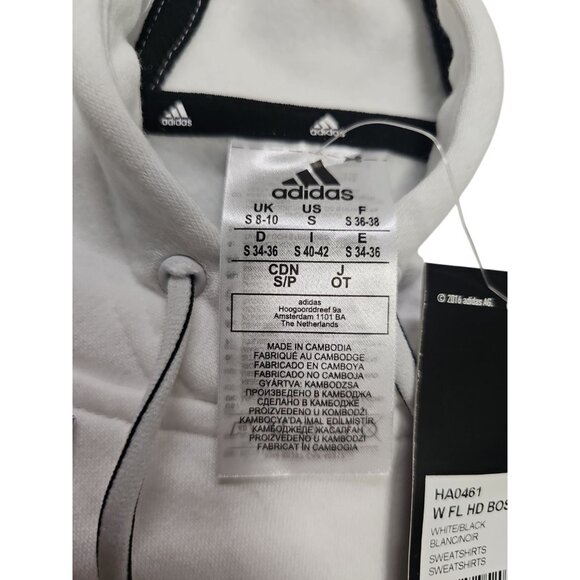 Adidas Women’s White Hoodie Sweater Size Small - Picture 4 of 8